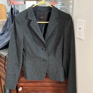 Limited XS grey/black textured blazer
